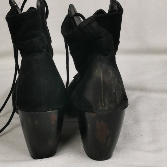 Black suede boots - Picture 4 of 5